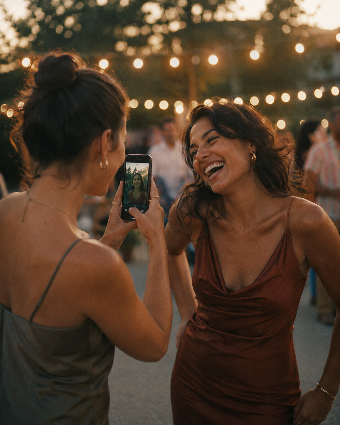 Guests sharing moments at a live event